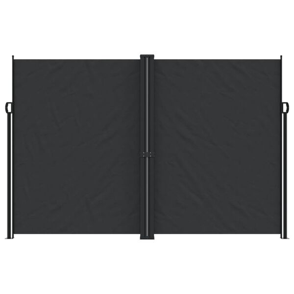 vidaXL Σκίαστρο Πλαϊνό Συρόμενο Μαύρο 220 x 600 εκ.