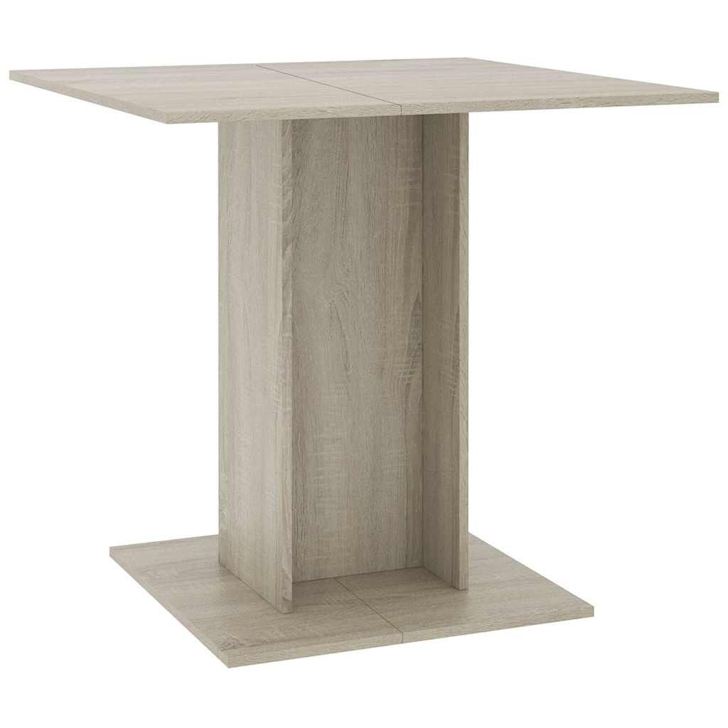 vidaXL Τραπεζαρία Sonoma Δρυς 80 x 80 x 75 εκ. από Μοριοσανίδα
