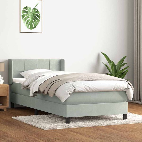 vidaXL &Kappa;&rho;&epsilon;&beta;ά&tau;&iota; Boxspring &mu;&epsilon; &Sigma;&tau;&rho;ώ&mu;&alpha; &Alpha;&nu;&omicron;&iota;&chi;&tau;ό &Gamma;&kappa;&rho;&iota; 80x210 &epsilon;&kappa;. &Beta;&epsilon;&lambda;&omicron;ύ&delta;&iota;&nu;&omicron;