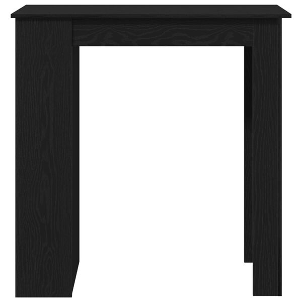 vidaXL Τραπέζι μπαρ Μαύρη δρυς 102 x 50 x 103.5 εκ. Επεξεργασμένο ξύλο