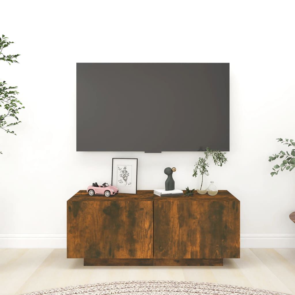 vidaXL Έπιπλο Τηλεόρασης Καπνιστή Δρυς 100x35x40 εκ. Επεξ. Ξύλο