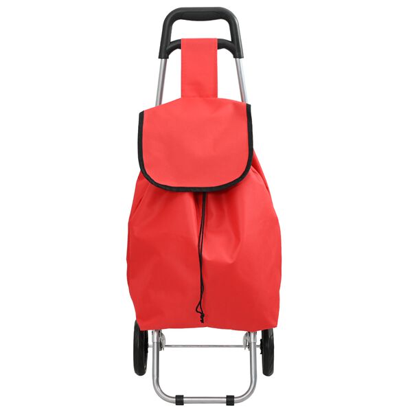 vidaXL Καρότσι Αγορών Κόκκινο 35 x 28 x 92 εκ. Ύφασμα Oxford