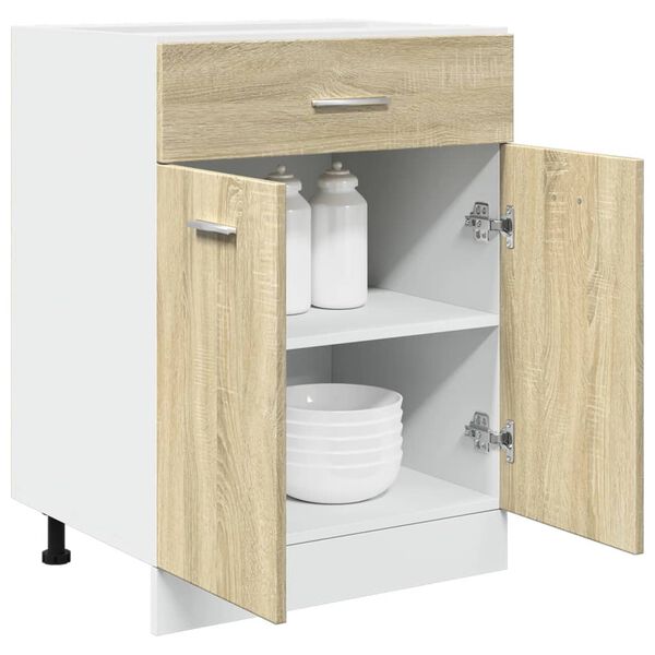 vidaXL Ντουλάπι με Συρτάρι Lyon Sonoma Δρυς 60x46x81,5 εκ. Επεξ. Ξύλο