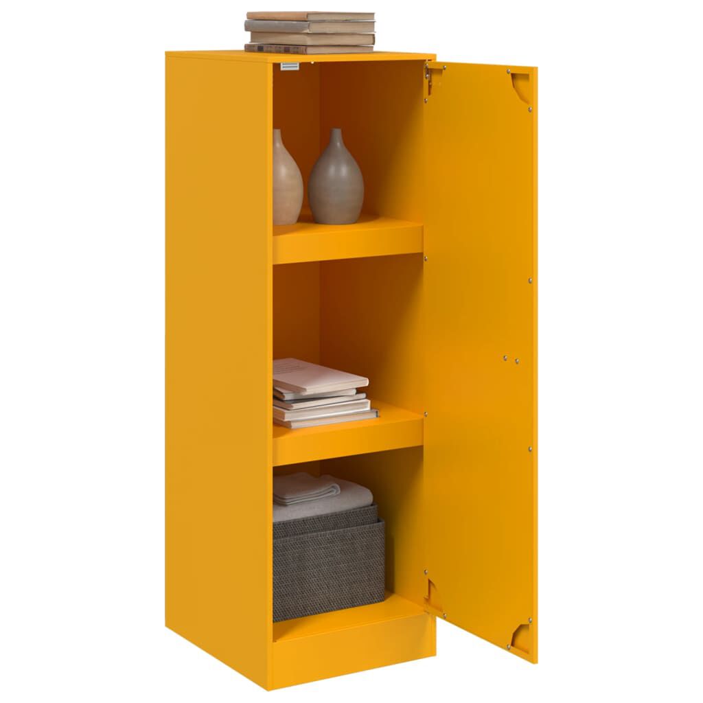 vidaXL Ντουλάπι Μουσταρδί 34,5x39x107 εκ. από Ατσάλι
