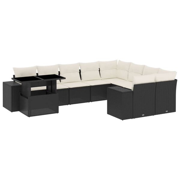 vidaXL &Sigma;&alpha;&lambda;ό&nu;&iota; &Kappa;ή&pi;&omicron;&upsilon; &Sigma;&epsilon;&tau; 10 &Tau;&epsilon;&mu;&alpha;&chi;ί&omega;&nu; &Mu;&alpha;ύ&rho;&omicron; &Sigma;&upsilon;&nu;&theta;&epsilon;&tau;&iota;&kappa;ό &Rho;&alpha;&tau;ά&nu; &mu;&epsilon; &Mu;&alpha;&xi;&iota;&lambda;ά&rho;&iota;&alpha;