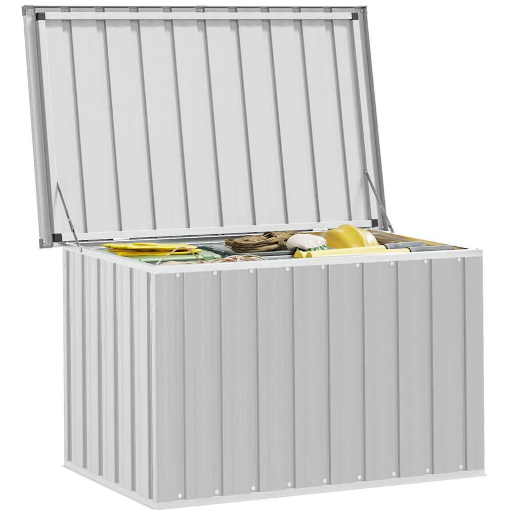 vidaXL Μπαούλο Αποθήκευσης Κήπου Γκρι 109 x 67 x 65 εκ.