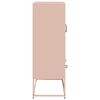 vidaXL Ντουλάπα Ροζ 68 x 39 x 111,5 εκ. από Χάλυβα