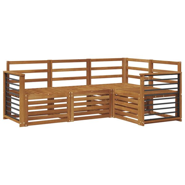 vidaXL &Sigma;&epsilon;&tau; &Kappa;&alpha;&nu;&alpha;&pi;έ 4 pcs &Phi;&upsilon;&sigma;&iota;&kappa;ό &Sigma;&tau;&epsilon;&rho;&epsilon;ό &Xi;ύ&lambda;&omicron; &Alpha;&kappa;&alpha;&kappa;ί&alpha;&sigmaf;