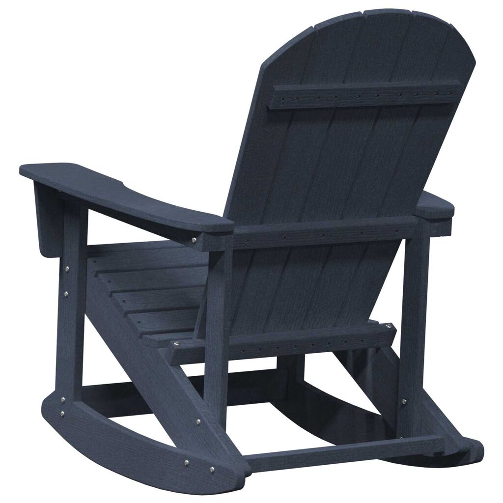 vidaXL κουνιστή καρέκλα Adirondack Ναυτικό μπλε 73.5x92x90 cm HDPE