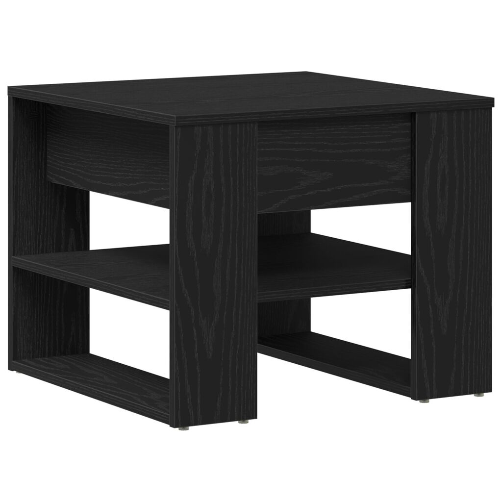 vidaXL Μαύρο Τραπέζι του Καφέ 55.5x55x45 εκ Φτιαγμένο από Επεξεργασμένο Ξύλο