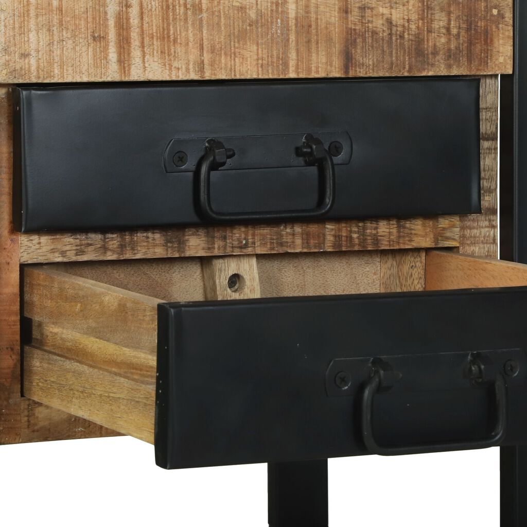 vidaXL Το stand τηλεφώνου 40x40x80 εκ. Στερεό τραχύ ξύλο μάνγκο