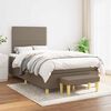 vidaXL &Kappa;&rho;&epsilon;&beta;ά&tau;&iota; Boxspring &mu;&epsilon; &Sigma;&tau;&rho;ώ&mu;&alpha; Taupe 120x190 &epsilon;&kappa;. &Upsilon;&phi;&alpha;&sigma;&mu;ά&tau;&iota;&nu;&omicron;