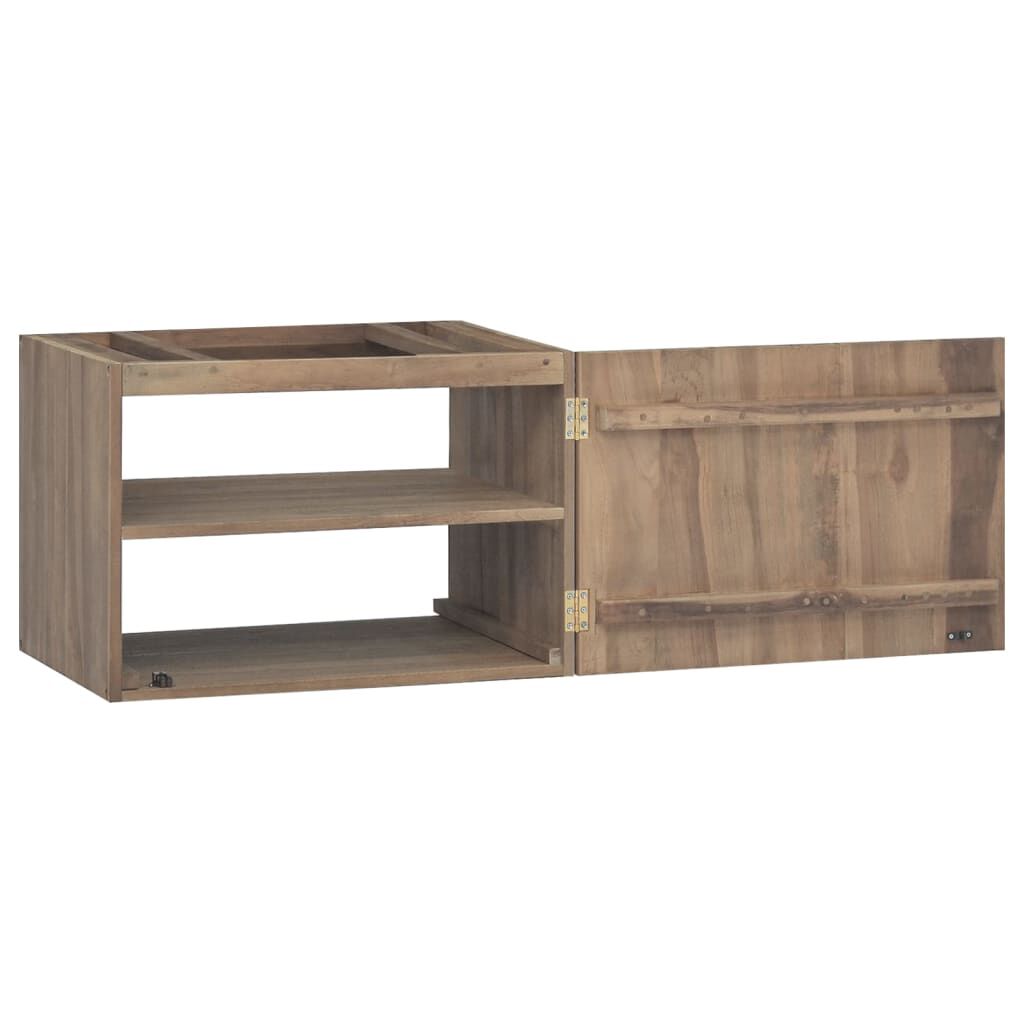 vidaXL Ντουλάπι Μπάνιου Επιτοίχιο 60x39x40 εκ. από Μασίφ Ξύλο Teak