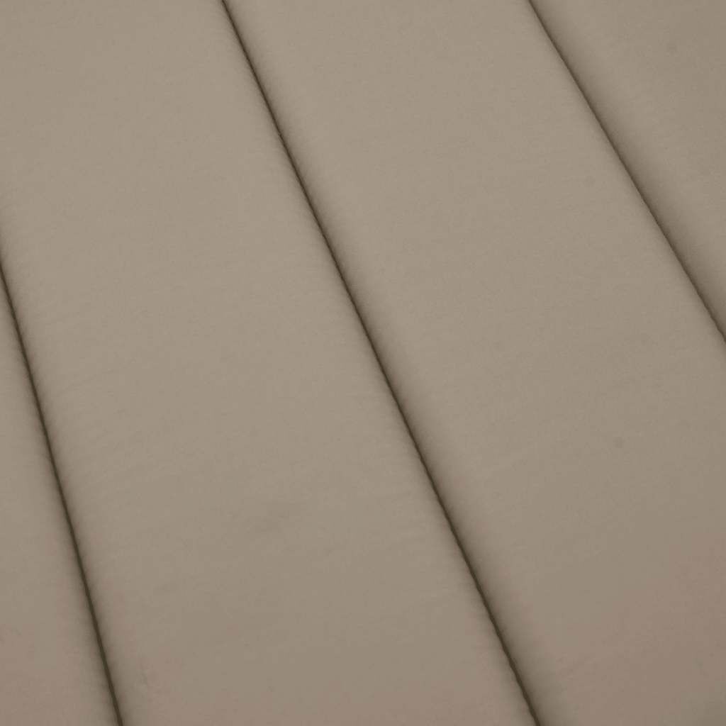 vidaXL Μαξιλάρι Ξαπλώστρας Taupe 186x58x4εκ. από Ύφασμα Oxford