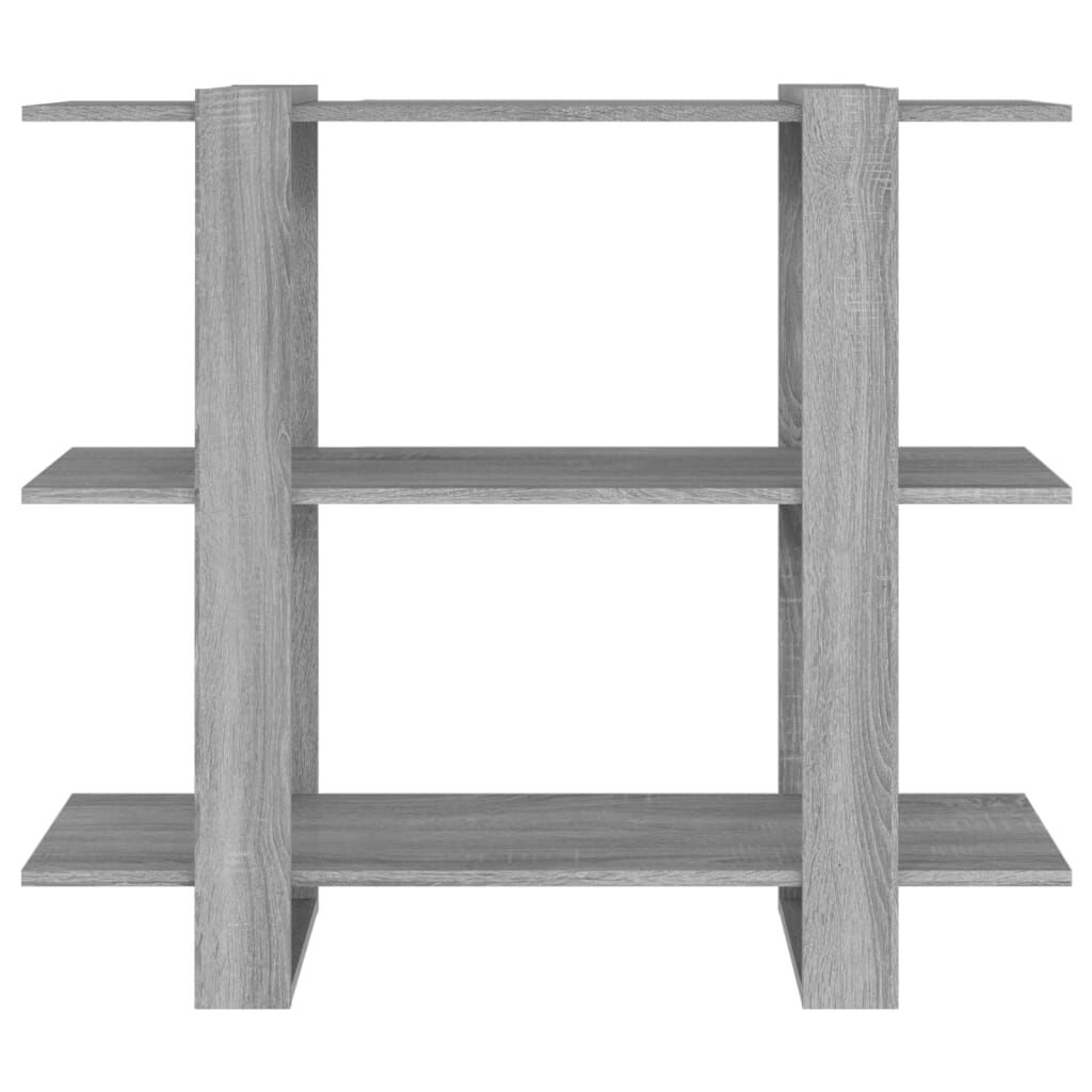 vidaXL Βιβλιοθήκη/Διαχωριστικό Χώρου Γκρι Sonoma 100 x 30 x 87 εκ.