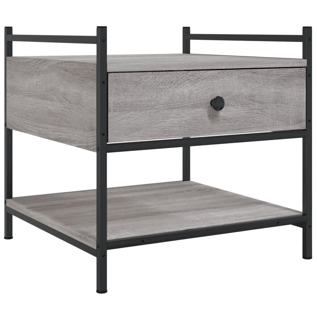 vidaXL Τραπεζάκι Σαλονιού Γκρι Sonoma 50x50x50 εκ. Επεξεργασμένο Ξύλο