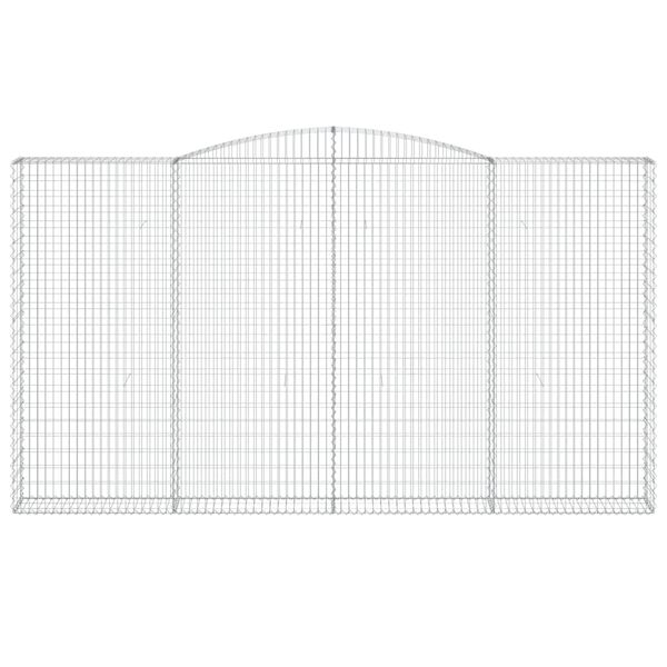 vidaXL Συρματοκιβώτια Τοξωτά 6 τεμ. 400x30x220/240 εκ. Γαλβαν. Ατσάλι