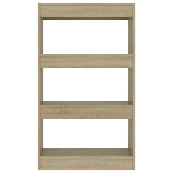 vidaXL Βιβλιοθήκη/Διαχωρισ. Χώρου Sonoma Δρυς 60x24x186εκ. Επεξ. Ξύλο