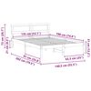 vidaXL Σκελετός Κρεβατιού Καφέ κεριού 135 x 190 cm Μασίφ ξύλο πεύκου