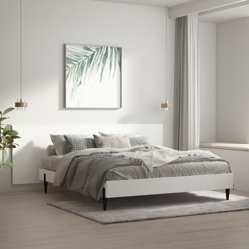 vidaXL Κεφαλάρι Κρεβατιού Λευκό 240x1,5x80 εκ. από Επεξεργασμένο Ξύλο