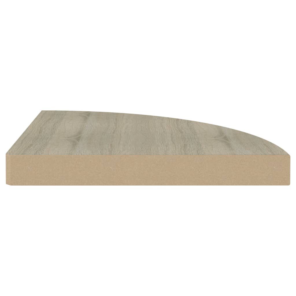 vidaXL Ράφι Τοίχου Γωνιακό Χρώμα Δρυός 35x35x3,8 εκ. από MDF