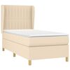 vidaXL &Kappa;&rho;&epsilon;&beta;ά&tau;&iota; Boxspring &mu;&epsilon; &Sigma;&tau;&rho;ώ&mu;&alpha; &Kappa;&rho;&epsilon;&mu; 80 x 200 &epsilon;&kappa;. &Upsilon;&phi;&alpha;&sigma;&mu;ά&tau;&iota;&nu;&omicron;