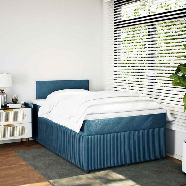 vidaXL &Kappa;&rho;&epsilon;&beta;ά&tau;&iota; Boxspring &mu;&epsilon; &Sigma;&tau;&rho;ώ&mu;&alpha; &Mu;&pi;&lambda;&epsilon; 120x200 &epsilon;&kappa;. &Beta;&epsilon;&lambda;&omicron;ύ&delta;&iota;&nu;&omicron;