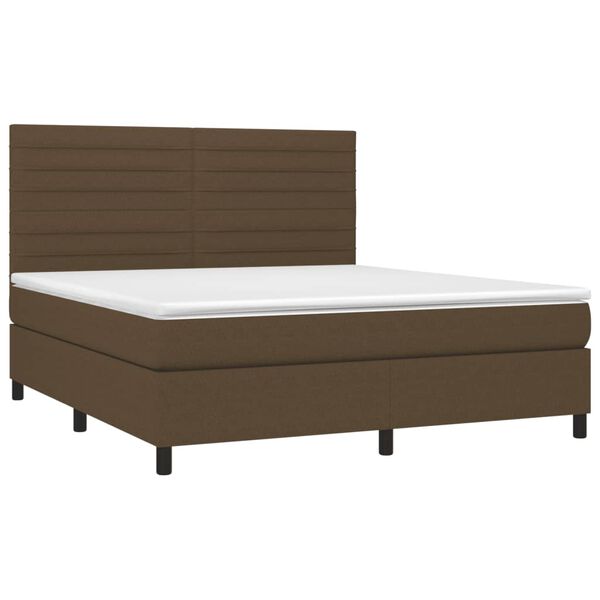vidaXL &Kappa;&rho;&epsilon;&beta;ά&tau;&iota; Boxspring &mu;&epsilon; &Sigma;&tau;&rho;ώ&mu;&alpha; &Sigma;&kappa;&omicron;ύ&rho;&omicron; &Kappa;&alpha;&phi;έ 160x200 &epsilon;&kappa; &Upsilon;&phi;&alpha;&sigma;&mu;ά&tau;&iota;&nu;&omicron;