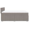 vidaXL &Kappa;&rho;&epsilon;&beta;ά&tau;&iota; Boxspring &mu;&epsilon; &Sigma;&tau;&rho;ώ&mu;&alpha; Taupe 140x200 &epsilon;&kappa;. &Upsilon;&phi;&alpha;&sigma;&mu;ά&tau;&iota;&nu;&omicron;