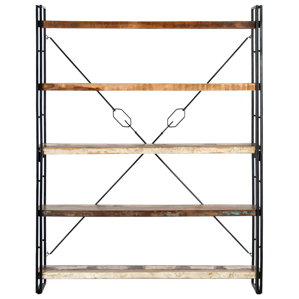vidaXL Βιβλιοθήκη με 5 Επίπεδα 140x30x180 εκ. Μασίφ Ανακυκλωμένο Ξύλο