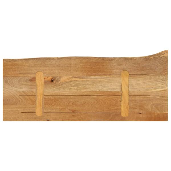 vidaXL Επιφάνεια Τραπεζιού 70x30x2,5 εκ. Live Edge Μασίφ Ξύλο Μάνγκο