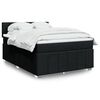 vidaXL &Kappa;&rho;&epsilon;&beta;ά&tau;&iota; Boxspring &mu;&epsilon; &Sigma;&tau;&rho;ώ&mu;&alpha; &Mu;&alpha;ύ&rho;&omicron; 140x190 &epsilon;&kappa;. &Upsilon;&phi;&alpha;&sigma;&mu;ά&tau;&iota;&nu;&omicron;