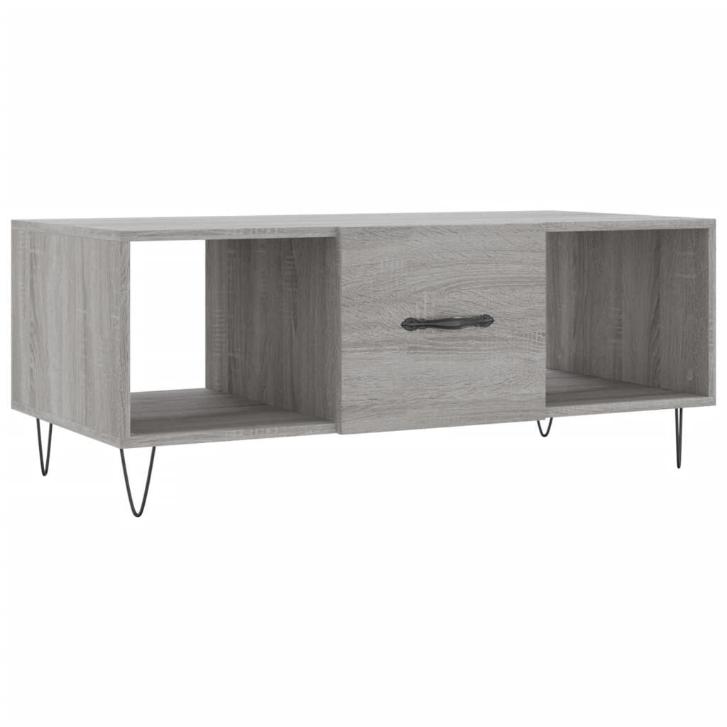 vidaXL Τραπεζάκι Σαλονιού Γκρι Sonoma 102x50x40 εκ. Επεξεργασμένο Ξύλο