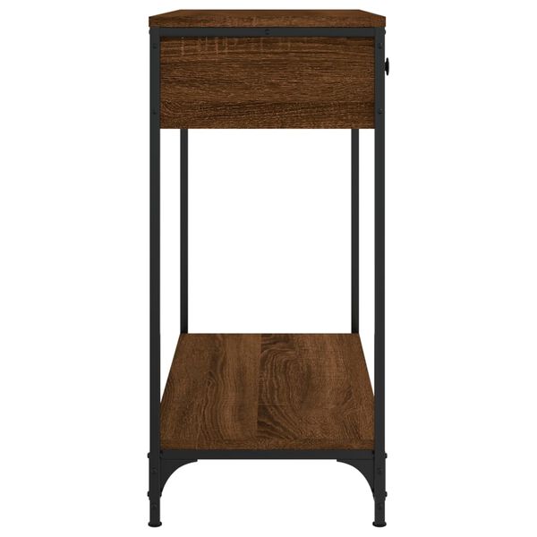 vidaXL Τραπέζι Κονσόλα Καφέ Δρυς 75x34,5x75 εκ. Επεξεργασμένο Ξύλο