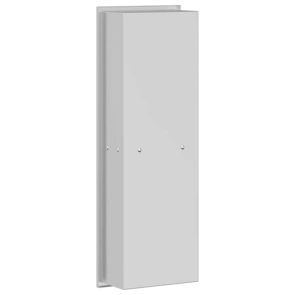vidaXL Νίτσα Μπάνιου Ασημί 60 x 20 x 9.5 εκ Ανοξείδωτο ατσάλι