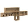 vidaXL &Tau;&omicron;ί&chi;&omicron;&upsilon; &Kappa;&rho;&epsilon;&mu;ά&sigma;&tau;&rho;&alpha; &Epsilon;&pi;&iota;&tau;&omicron;ί&chi;&iota;&omicron; Artisan Oak 100 x 12 x 43,5 &epsilon;&kappa;