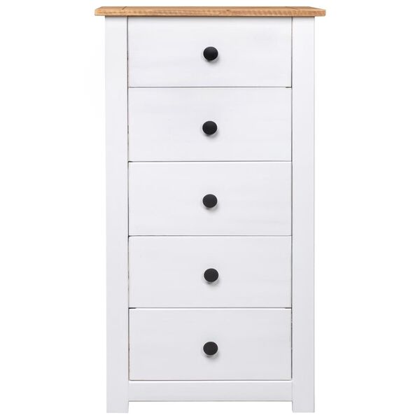 vidaXL Μπουφές Λευκός 46 x 40 x 89 εκ. από Ξύλο Πεύκου Σειρά Panama