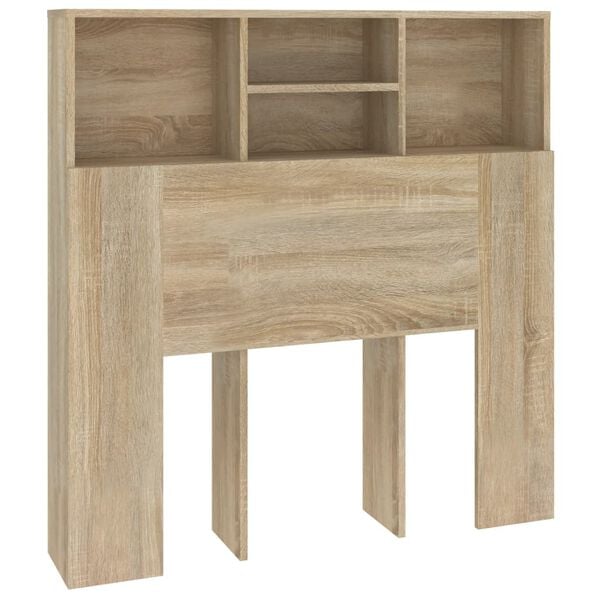 vidaXL Κεφαλάρι Με Αποθηκευτικό Χώρο Sonoma Δρυς 100x19x103,5 εκ.