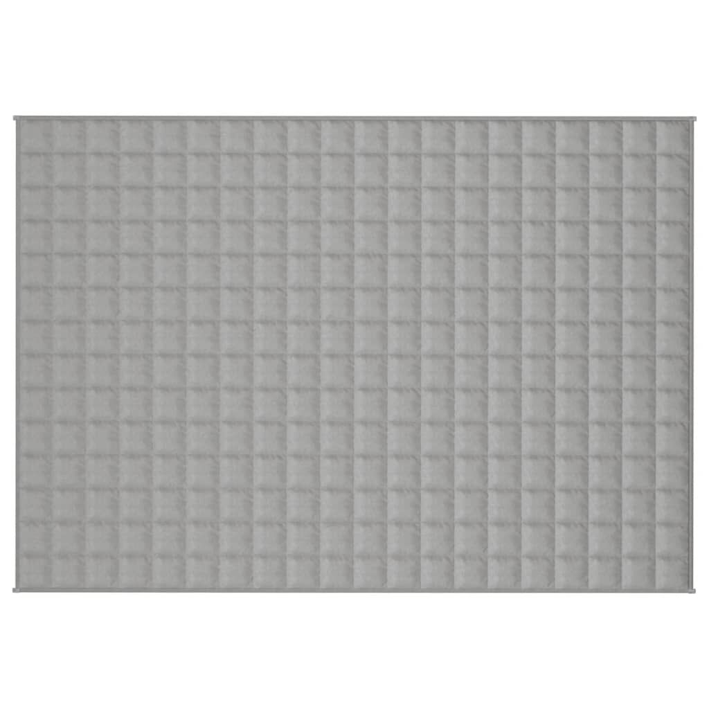 vidaXL Κουβέρτα Βαρύτητας Γκρι 137 x 200 εκ. 6 κ. Υφασμάτινη