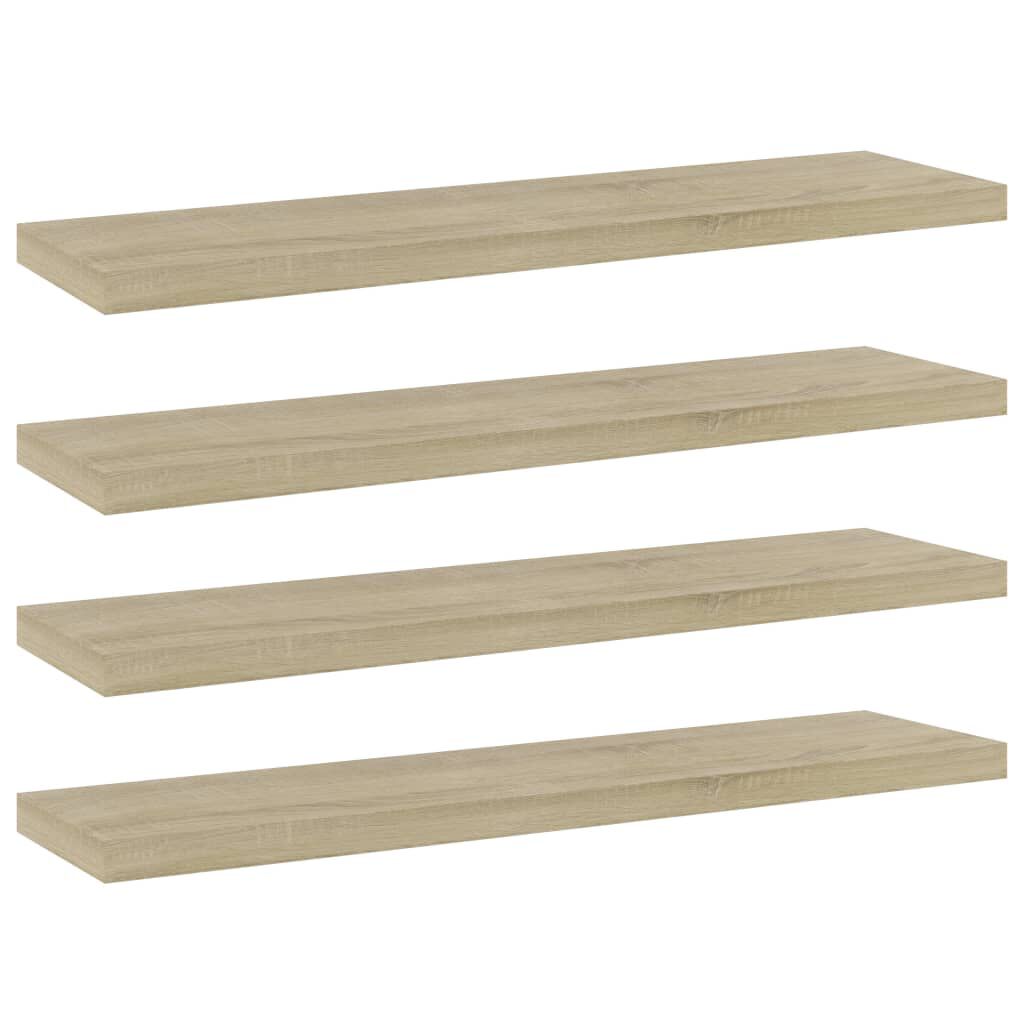 vidaXL Ράφια Βιβλιοθήκης 4 τεμ. Sonoma Δρυς 40x10x1,5 εκ. Επεξ.Ξύλο