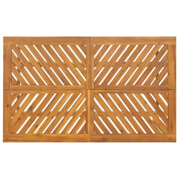 vidaXL Σέτ φαγητού για κήπο 4 pcs Καφέ 150 x 90 x 74 cm