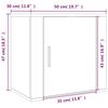 vidaXL Κομοδίνα Επιτοίχια 2 τεμ. Sonoma Δρυς 50x30x47 εκ.