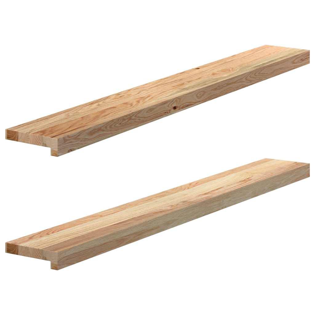 vidaXL Περβάζια παραθύρων 2 τεμ. 120x15x2 εκ. Ακατέργαστο Μασίφ Δρυός