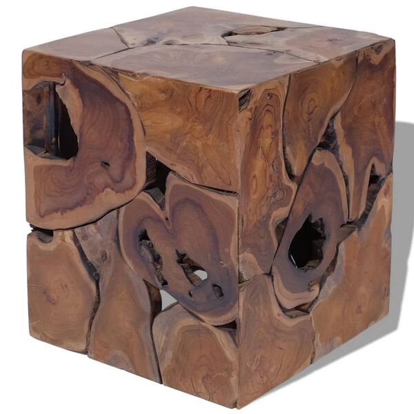 vidaXL Σκαμπό από Μασίφ Ξύλο Teak