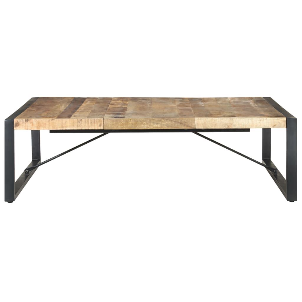 vidaXL Τραπεζάκι Σαλονιού 140 x 140 x 40 εκ. Ακατέργαστο Ξύλο Μάνγκο