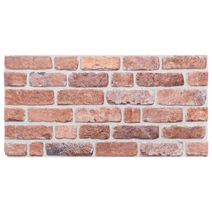 vidaXL Πάνελ Τοίχου 3D 10 τεμ. Κόκκινα 100 x 50 EPS