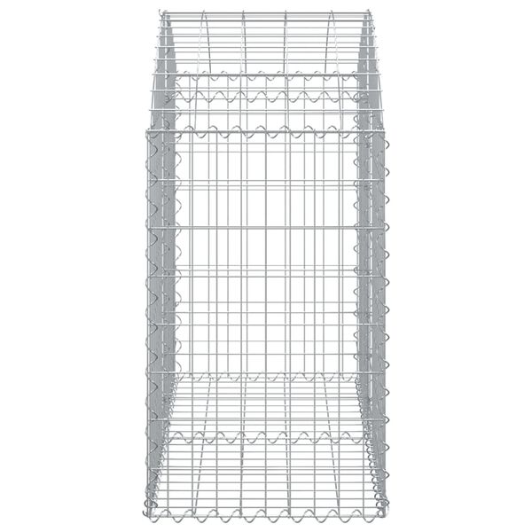 vidaXL Συρματοκιβώτιο Τοξωτό 100x50x80/100εκ. από Γαλβανισμένο Χάλυβα