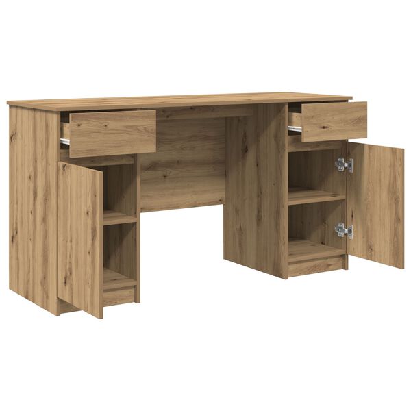 vidaXL Γραφείο Artisan Oak 140x49x76 εκ. Επεξεργασμένο ξύλο