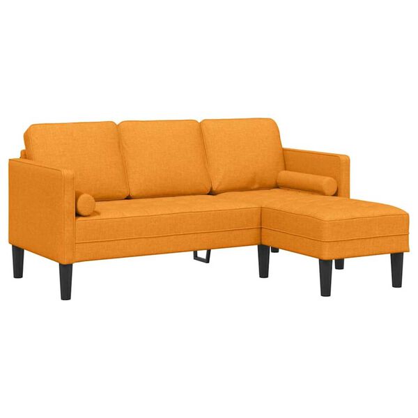 vidaXL Σετ Καναπέ 2 pcs Σκούρο κίτρινο 173 x 131 x 67 εκ ύφασμα