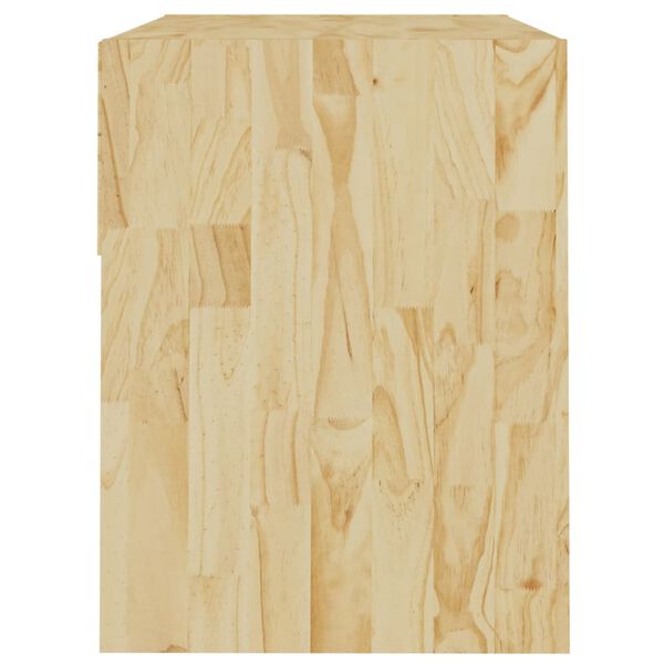 vidaXL Κομοδίνο 40 x 31 x 40 εκ. από Μασίφ Ξύλο Πεύκου